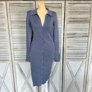 House of Harlow 1960 Long Sleeve Blue Dress